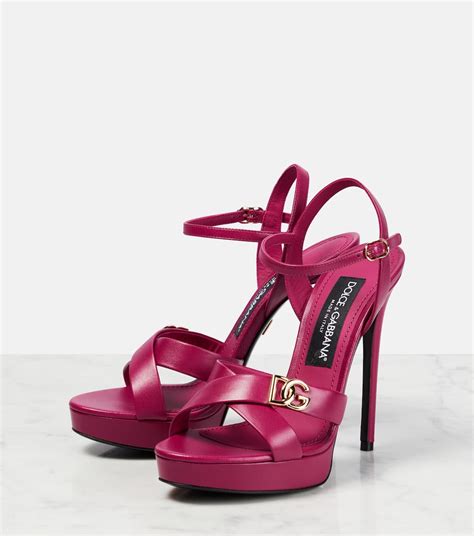 hot pink dolce gabbana shoes|dolce and gabbana platform heels.